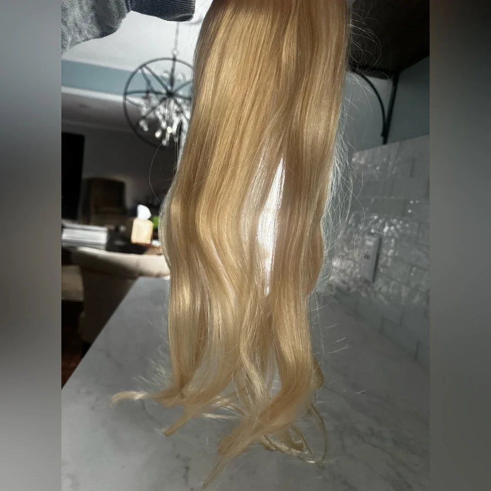 Blonde Hair Halo/Clip In Extension NIB